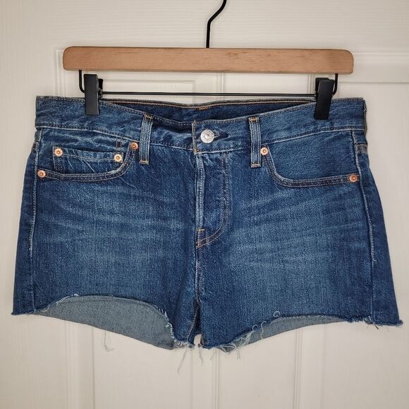 Levi's 501 cutoff denim jean shorts size 27